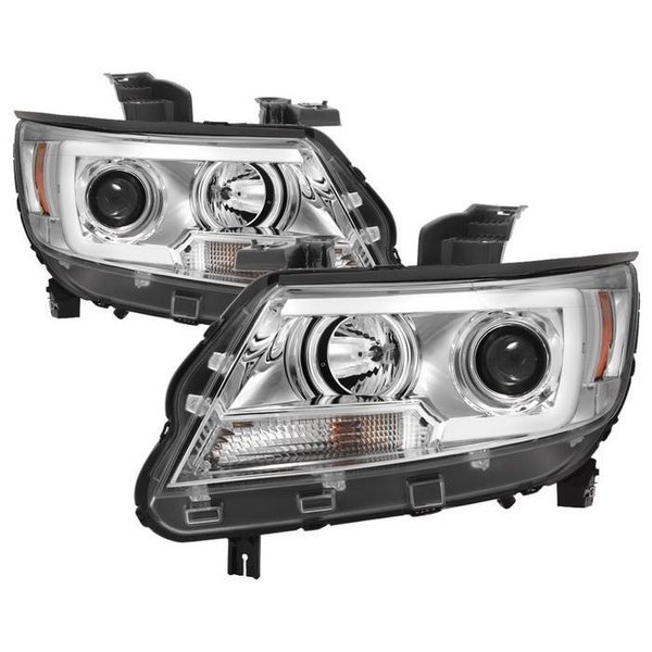 Spyder Automotive 15-C COLORADO PROJECTOR HEADLIGHTS-LIGHT BAR LED-CHROME 5085276